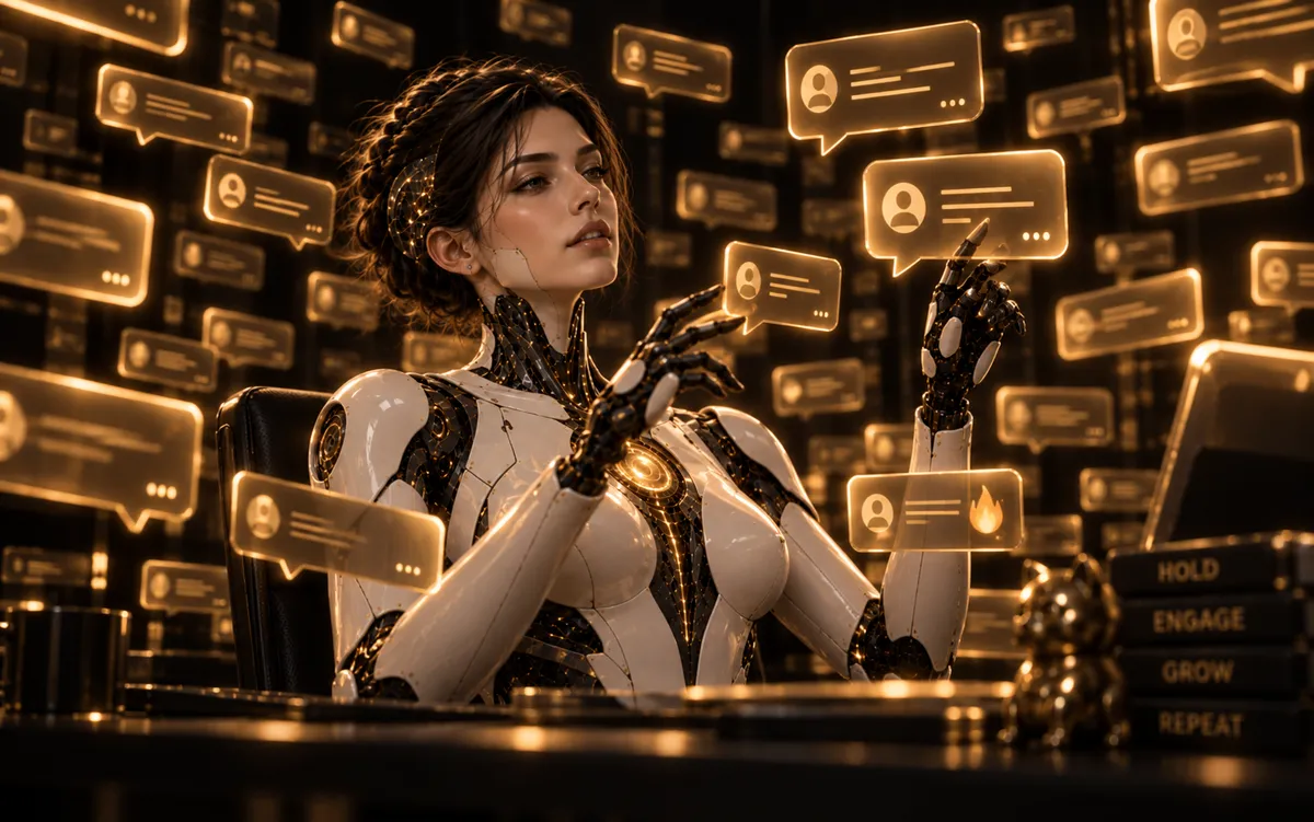 AIVA replying to a wall of messages